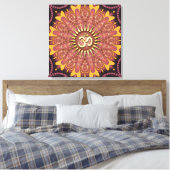Aarde Zonneschijn Aum Nieuwe Tijd Ingepakt Canvas Afdruk (Insitu (Slaapkamer))