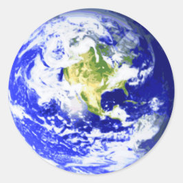 Aarde Zonnestelsel Ronde Sticker