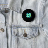 Aardedag 2026 bijen kunst ronde button 5,7 cm (In situ)
