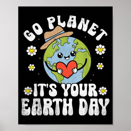 Aardedag 2026 ga planeet aarde dag mannen vrouwen poster (Voorkant)