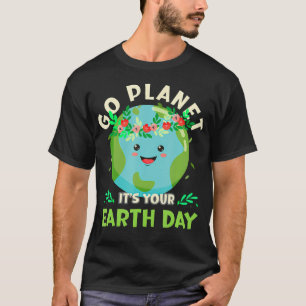Aardedag 2026 Herstel Aarde Natuur Planetcute T-shirt