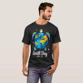 Aardedag 2026 herstel aarde zee aardedag schildpad t-shirt (Voorkant volledig)