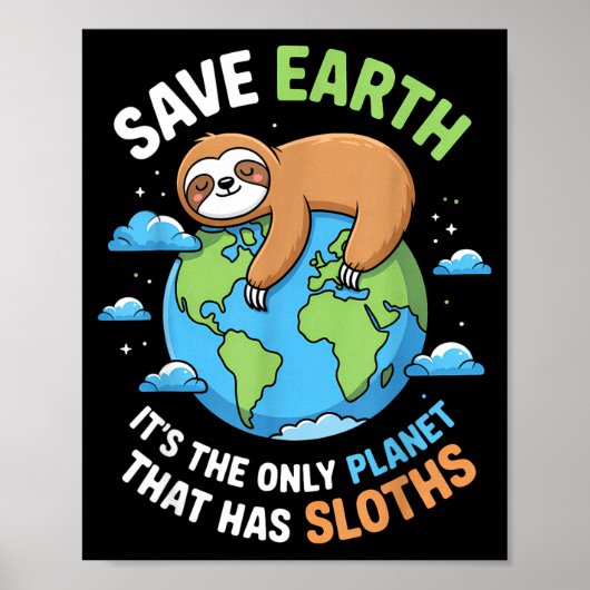 Aardedag aarde redden aarde is de enige planeet di poster (Voorkant)