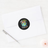 Aardedag aarde redden de enige planeet die heeft ronde sticker (Envelop)