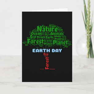 Aardedag Boom Natuur Recycling Planeet Groen Worde Kaart