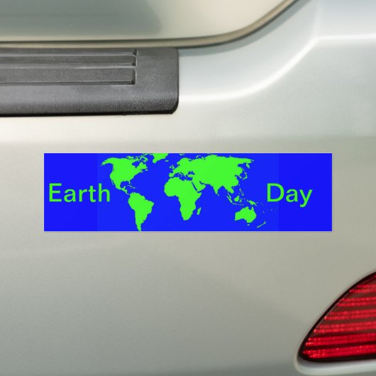 Aardedag Bumpersticker (Op auto)