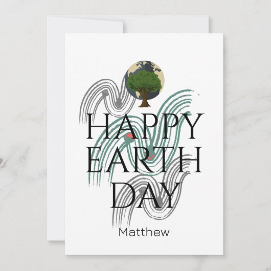 Aardedag elke dag, ga groen, Red Onze Planeet Kaart (Voorkant)