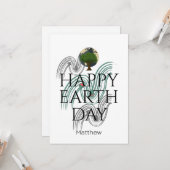 Aardedag elke dag, ga groen, Red Onze Planeet Kaart (Voorkant / Achterkant in situ)