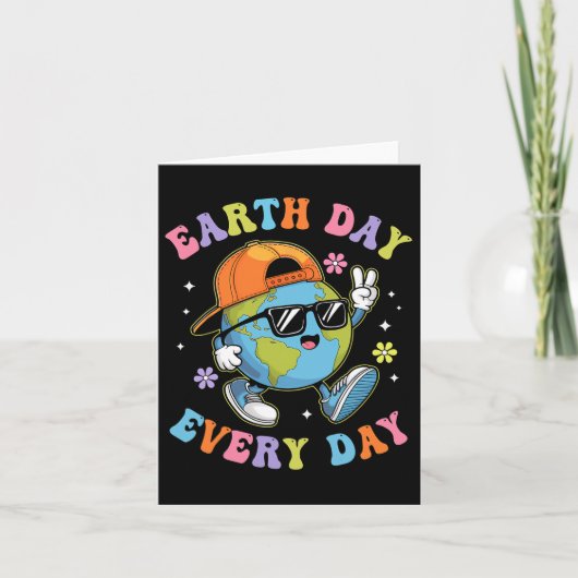 Aardedag elke dag Grappige Aardedag 2025 Kinderen Kaart (Voorkant)
