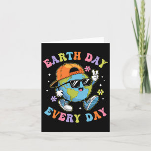 Aardedag elke dag Grappige Aardedag 2025 Kinderen Kaart