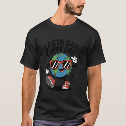 Aardedag Elke Dag Grappige Aardedag 2025 T-shirt (Voorkant)