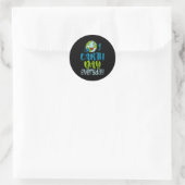Aardedag elke dag planeetjubileum grappige aarde ronde sticker (Tas)