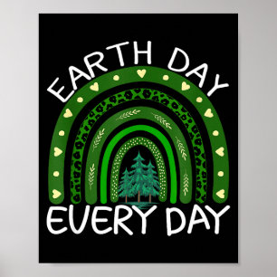Aardedag elke dag Regenboog Ontwerp Aardedag Poster