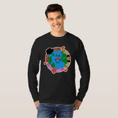 Aardedag Elke dag Schattige Aarde T-shirt (Voorkant volledig)