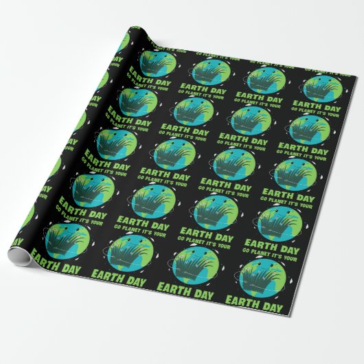 Aardedag: Ga de planeet Het is je Aarddag Cadeaupapier (Uitgerold)