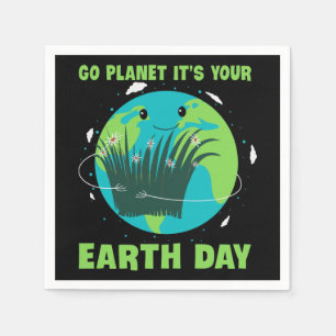 Aardedag: Ga naar de planeet Het is je Aarddag Servet