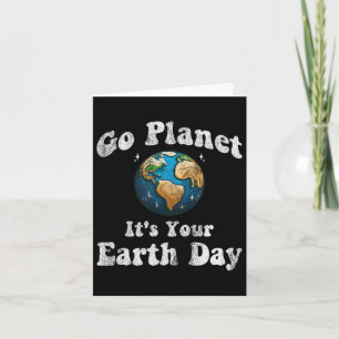Aardedag Ga naar Planeet Het is jouw Aarddag Vinta Kaart