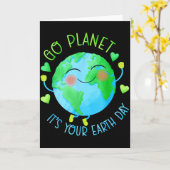 Aardedag Ga Planete Het Is Jouw Aardedag Kaart (Gele Bloem)