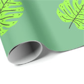 Aardedag Groene Bladeren  Cadeaupapier (Rol Hoek)