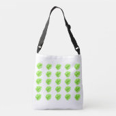 Aardedag Groene Bladeren Crossbody Tas (Achterkant)