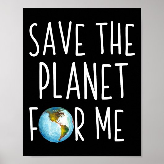 Aardedag Kinderen Redden De Planeet Voor Mij Klima Poster (Voorkant)
