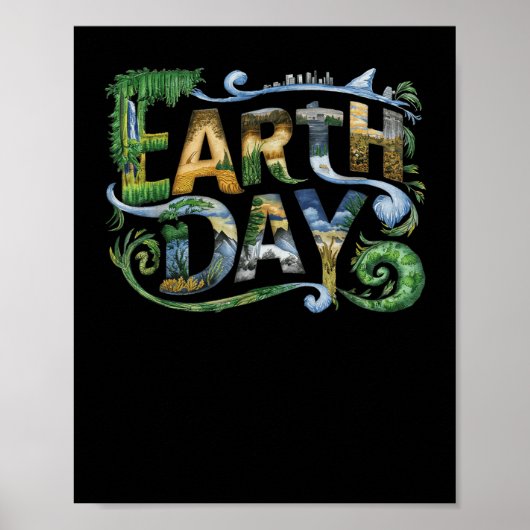 Aardedag Milieubescherming Boom &amp; Poster (Voorkant)
