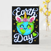 Aardedag Planeet Herstel Aarde Sla de Aarde Dag Kaart (Gele Bloem)
