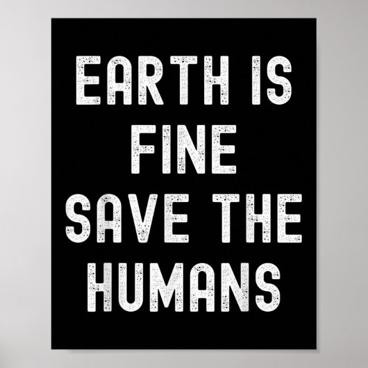 Aardedag Planeet Milieubescherming Klimaat Poster (Voorkant)