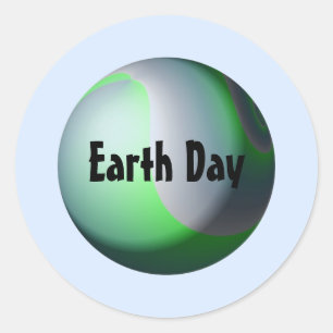 Aardedag Ronde Sticker