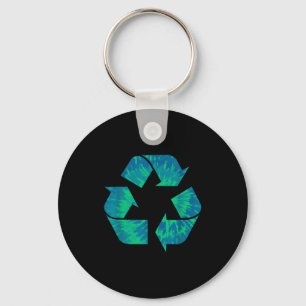 Aardedag Tie Dye Recycling Symbool Recycling Tie D Sleutelhanger