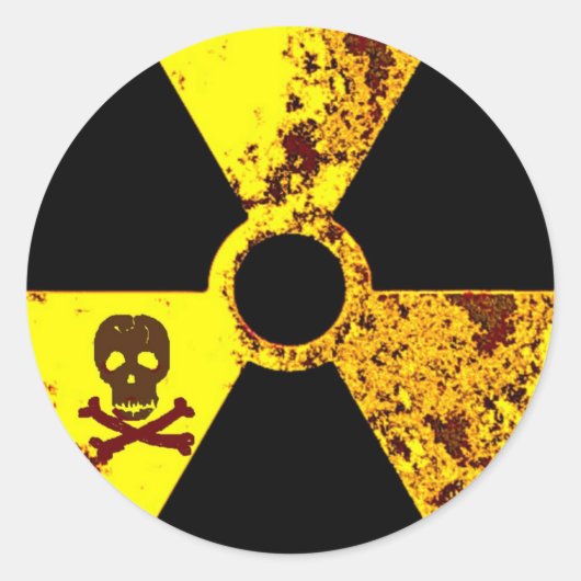 aardedag Tsjernobyl gedenkteken anti kernenergie Ronde Sticker (Voorkant)