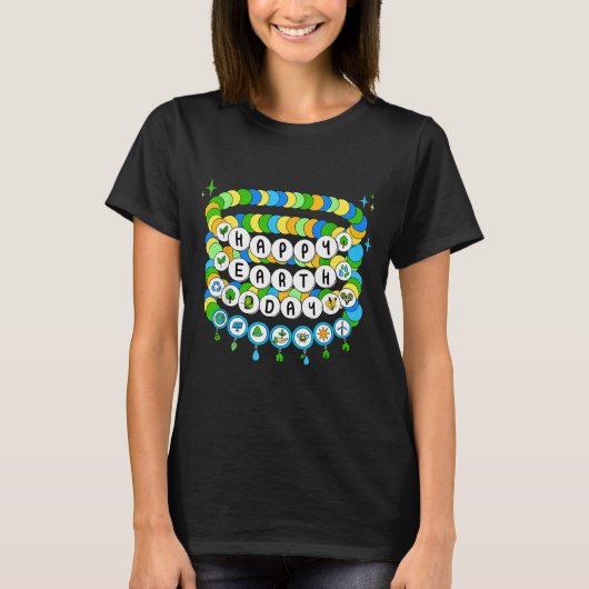 Aardedag vriendschapsarmband red de planeet kinder t-shirt (Voorkant)