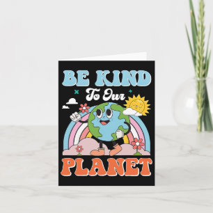 Aardedag Wees Aardig Voor Onze Planeet Retro Schat Kaart