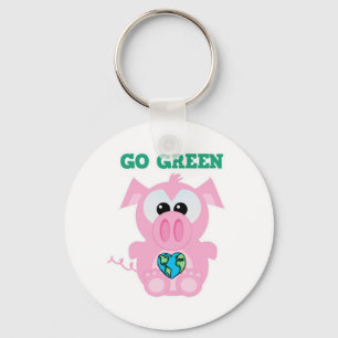 Aardedag Word groen varken Goofkins Sleutelhanger