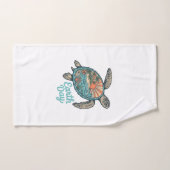 Aardedag Zeeschildpad Vintage Gravure Shirt Ontwer Handdoek (Handdoek)