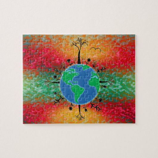 Aardedag ~ Zonsopgang Legpuzzel (Horizontaal)