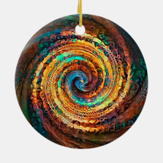 Aardegloeikeramisch Ornament (Achterkant)