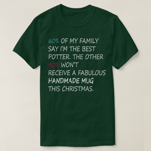 aardekeramische vormer t-shirt (Design voorkant)