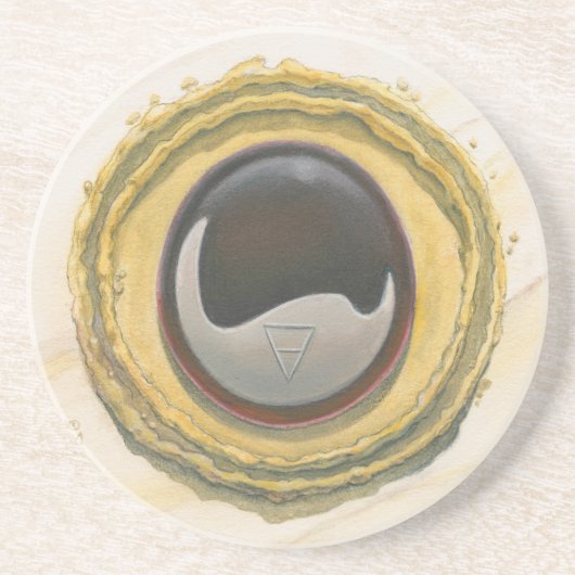 Aardelement Zandsteen Onderzetter (Voorkant)