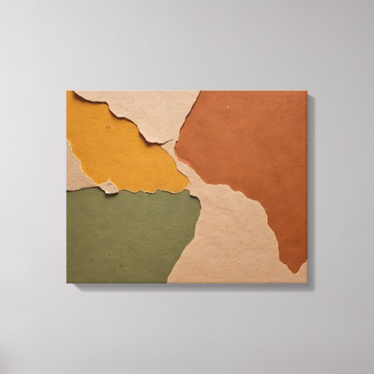 Aarden essentie rustieke kleur splash kunst canvas afdruk (Voorkant)