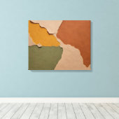 Aarden essentie rustieke kleur splash kunst canvas afdruk (Insitu (Houten vloer))