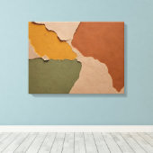 Aarden essentie rustieke kleur splash kunst canvas afdruk (Insitu (Houten vloer))