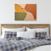 Aarden essentie rustieke kleur splash kunst canvas afdruk (Insitu (Slaapkamer))