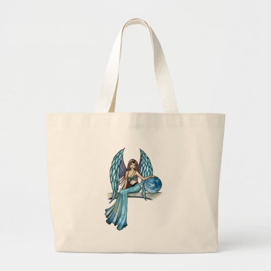 Aardengelbewakersfee Grote Tote Bag (Voorkant)
