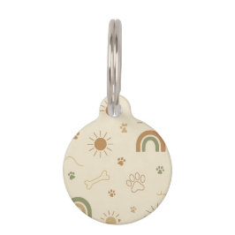 Aardepoten – Abstracte Pet Vibes Huisdierpenning