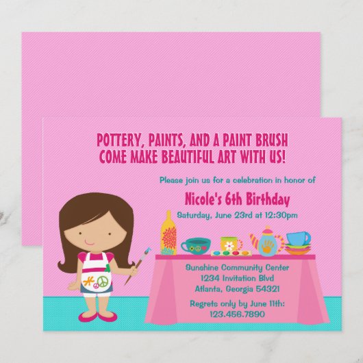 Aardeschilderkunst en ambachtelijke drijfveer kaart (Voorkant / Achterkant)