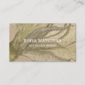 Aardestrak, elegant Visitekaartje (Voorkant)