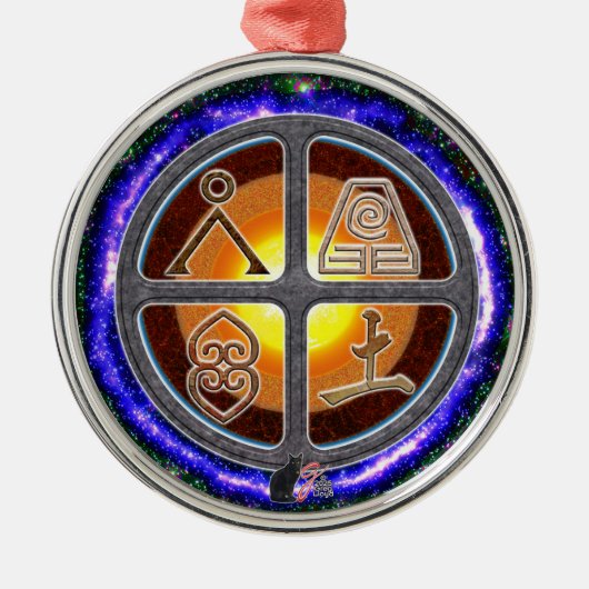 aardetekens metalen ornament (Voorkant)