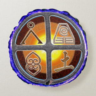 aardetekens rond kussen