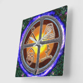 aardetekens vierkante klok (Hoek)